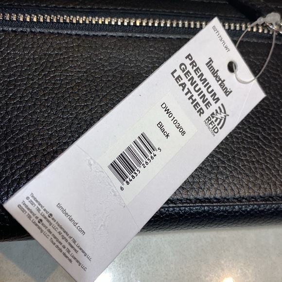 New Timberland Women's Leather RFID Flap Wallet Clutch Organizer black tags ⭐️⭐️ - Picture 10 of 17